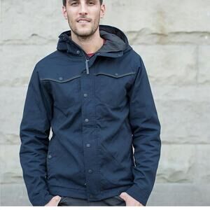 Cotopaxi Bengal Waxed Canvas Jacket in Oxford Blue Size Small